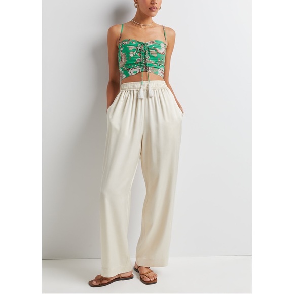 Cara Cara Maidstone Top Jacobean Mint Poplin Cotton XS - Picture 5 of 16